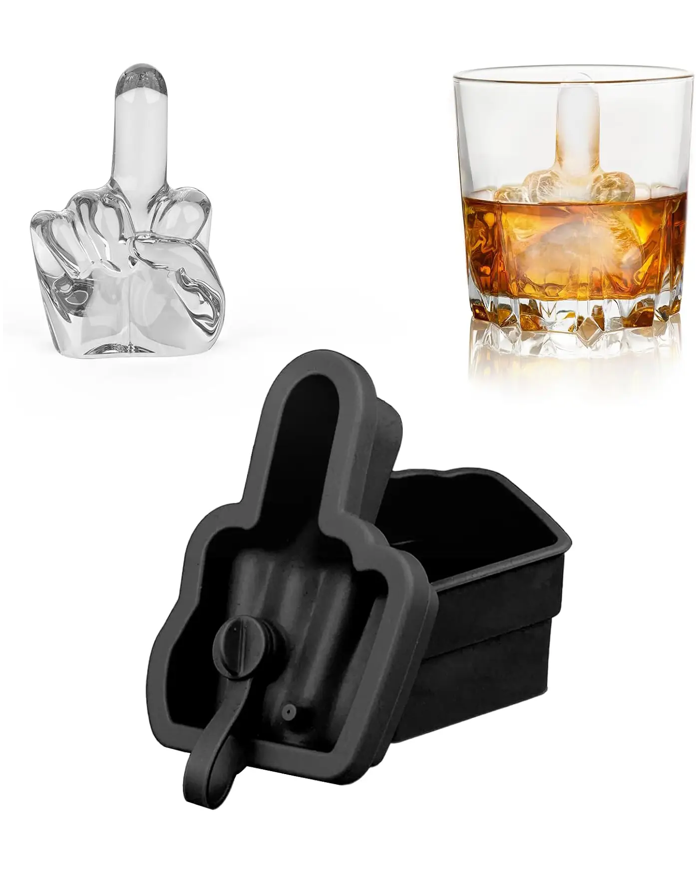 Middle finger ice tray